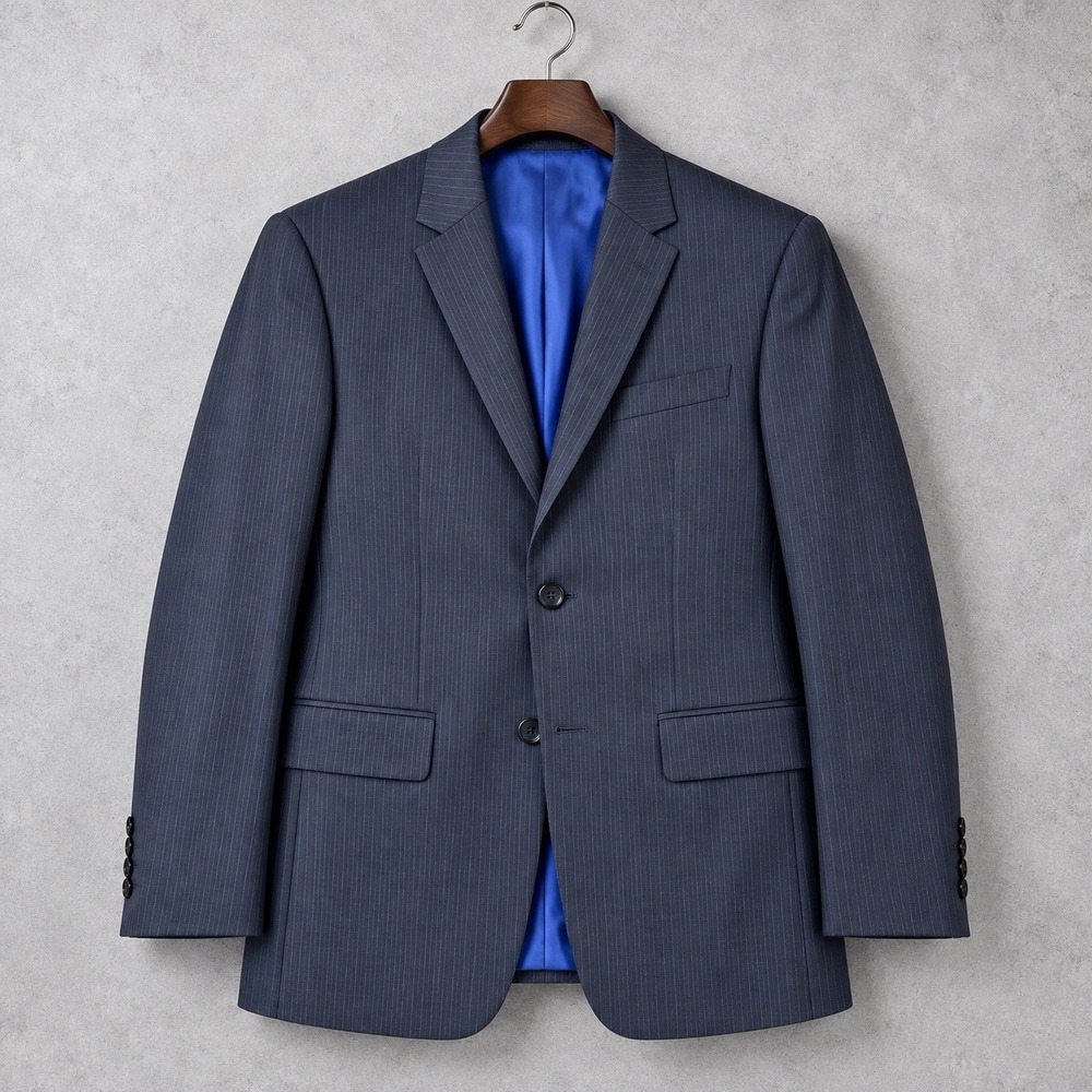 John Varvatos USA Blazer Mens 38R Soho Fit Charcoal Gray 2 Button Sport Coat